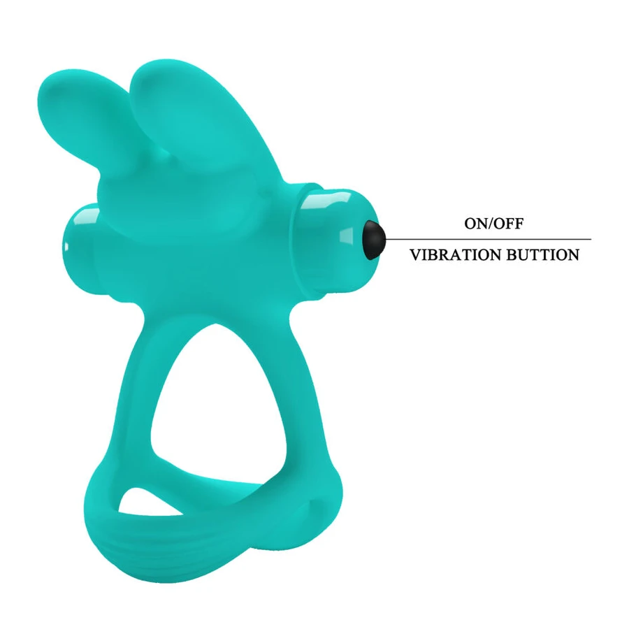 PRETTY LOVE - ANELLO VIBRATORE CONIGLIO VERDE DANTE